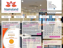 Tablet Screenshot of mamaland.sk